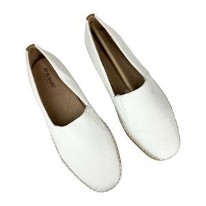 Dr. Scholls Sunray Espadrilles Slip On White Canvas Size 8.5M